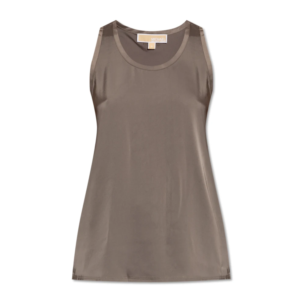 Michael Kors Women's Brown Sleeveless Top