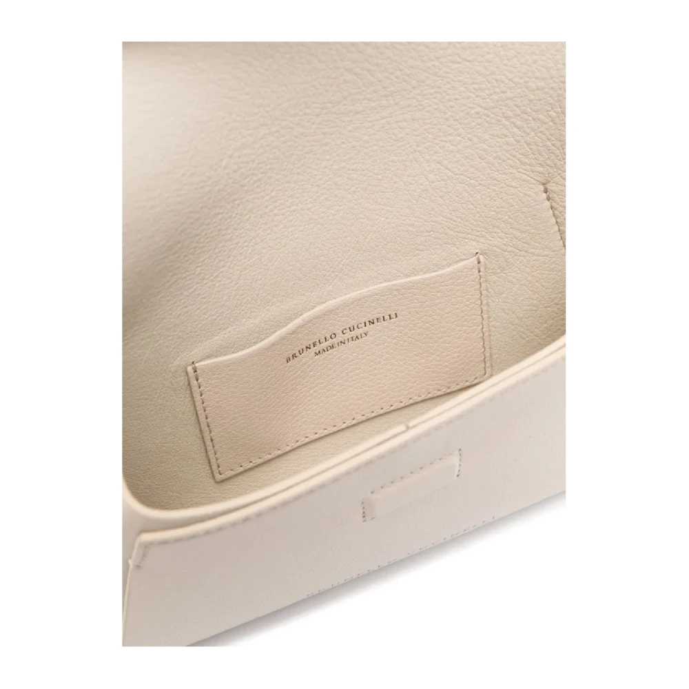 BRUNELLO CUCINELLI Ivoor Mini Tas Dames Handtas Beige Dames