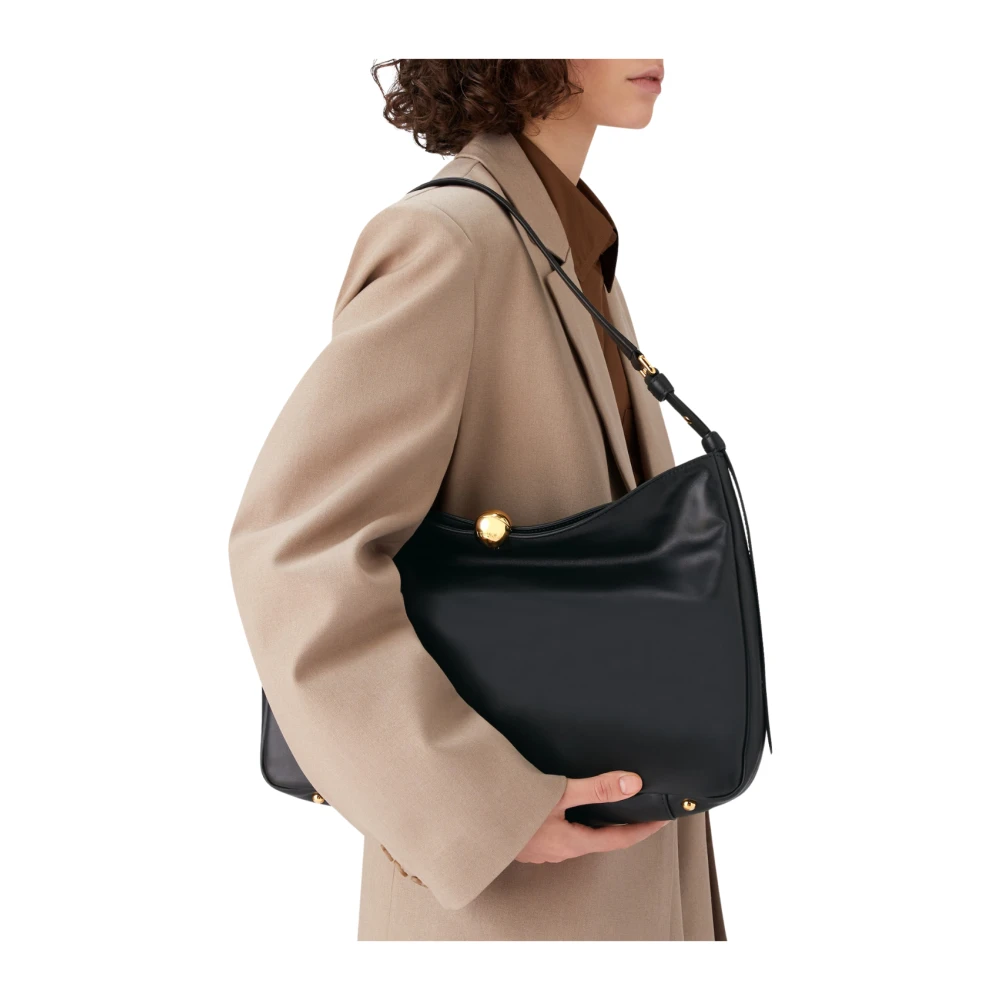 Furla Zachte Sfera Zwarte Handtas Black Dames