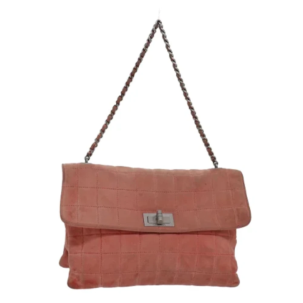 Chanel Vintage Pre-owned Suede chanel-bags Orange Dames