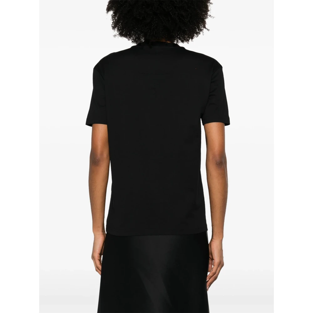 Givenchy Snake Logo T-shirt met ronde hals Black Dames