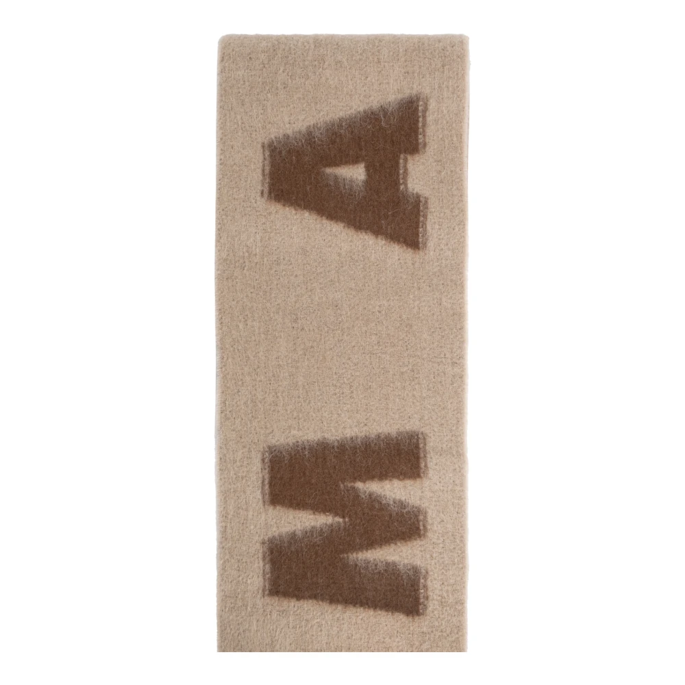Marni Sjaal met logo Beige Dames