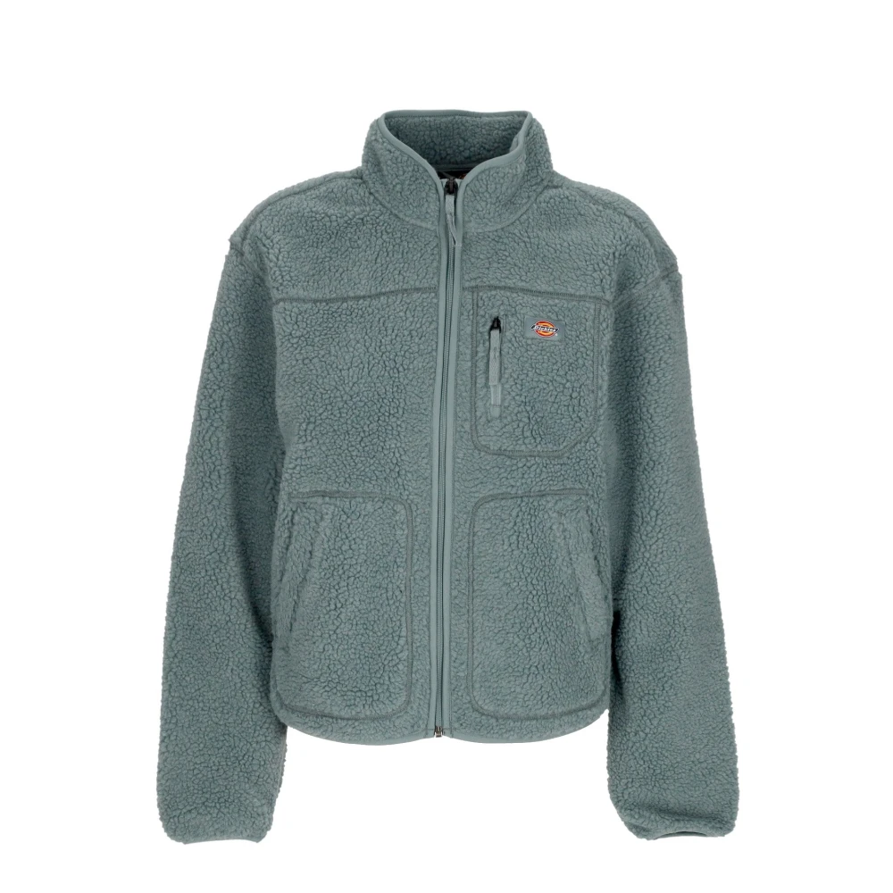 Dickies Sherpa Teddy Bear Fleece Jas Gray Dames