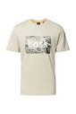 t-shirt-orange-imprime-avec-col-rond