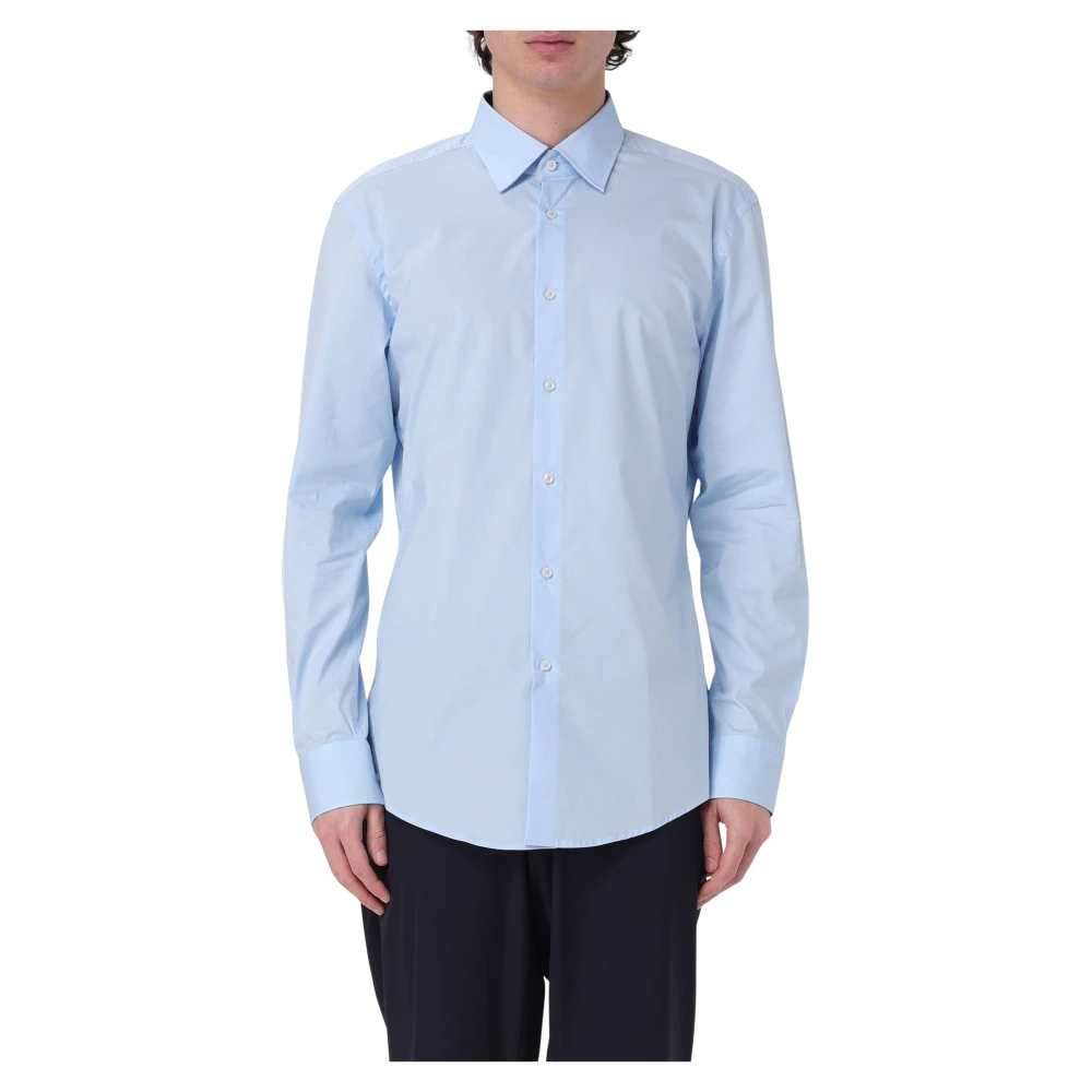 Hugo Boss Klassiek Herenoverhemd met Hank Detail Blue Heren