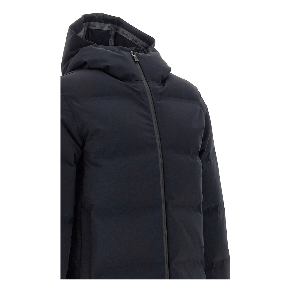 Herno Zwarte Bomberjack Waterdicht Ademend Black Heren