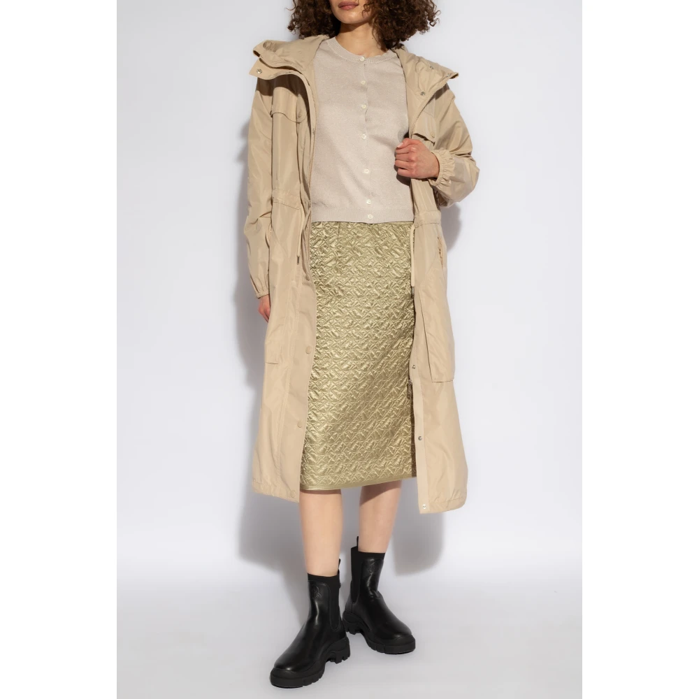 Moncler Glanzende vest Beige Dames