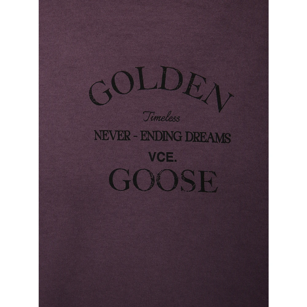 Golden Goose Journey Regular T-Shirt Purple Heren