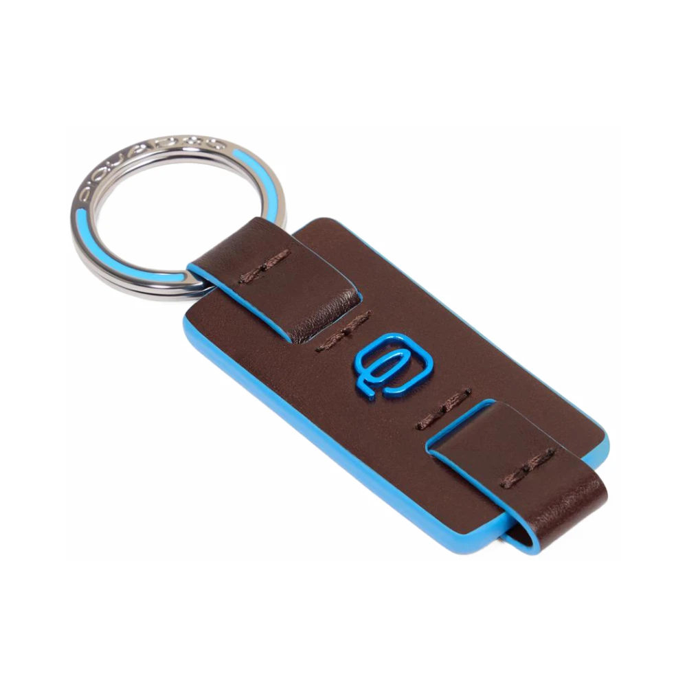 Piquadro Unisex Braun Leder-Schlüsselanhänger