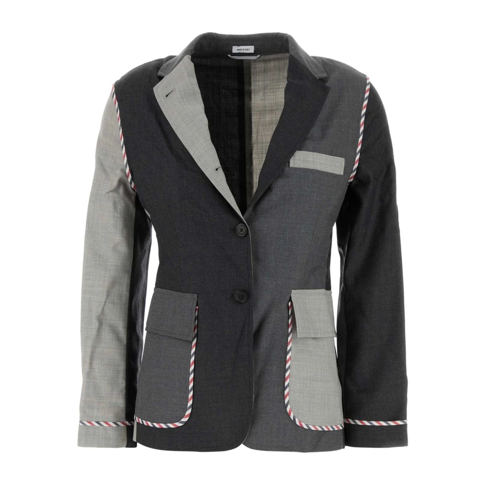 Thom Browne Stijlvolle Multicolor Wollen Blazer Multicolor Dames