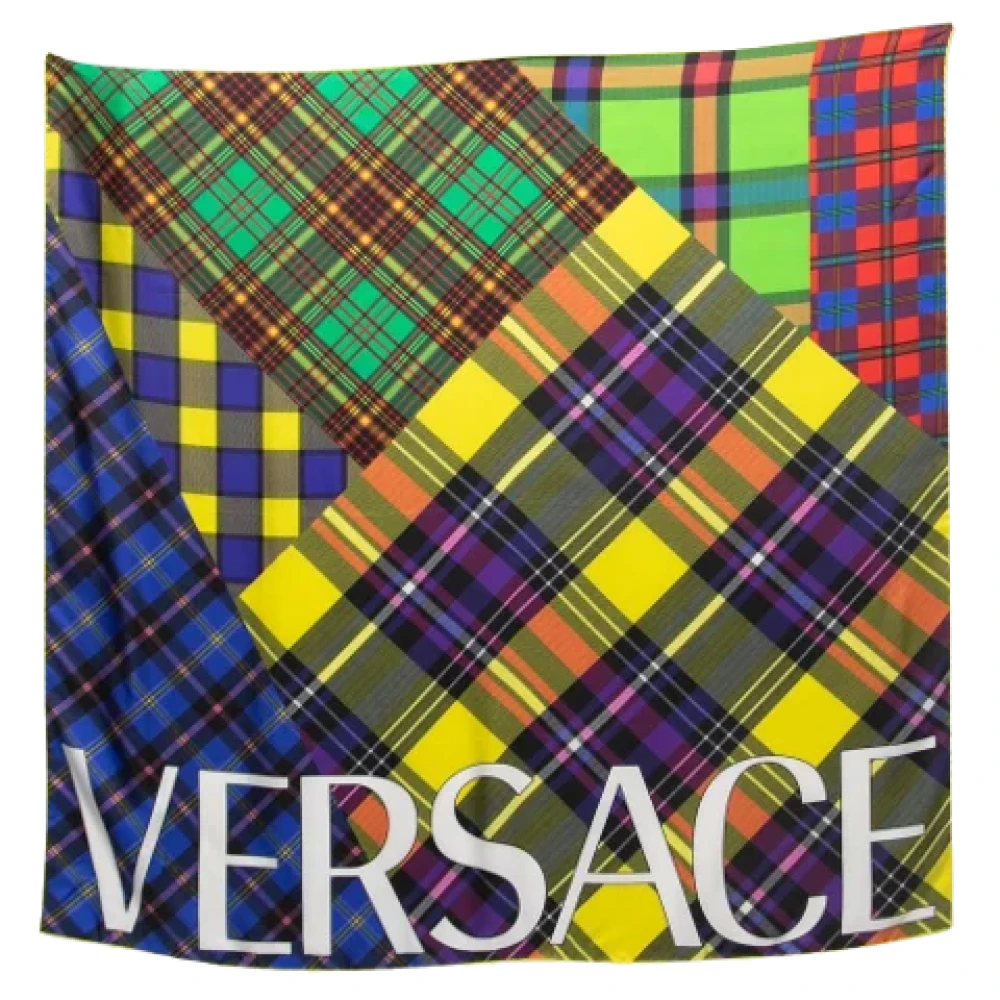 Versace Pre-owned Silk scarves Multicolor Dames