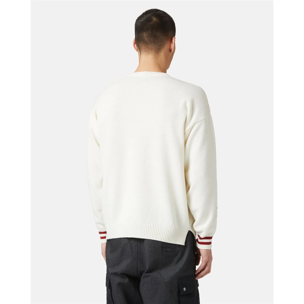 Iceberg Wollen trui met logo Beige Heren