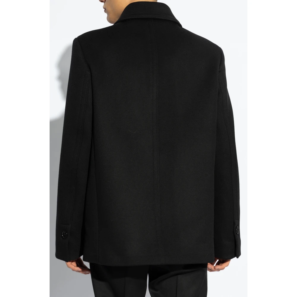Salvatore Ferragamo Wollen jas Black Heren