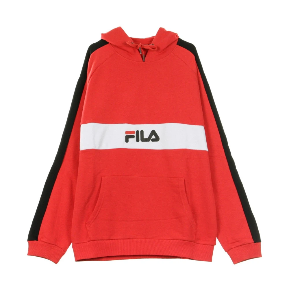 Fila Men's Red Lightweight Hooded Sweatshirt - Hoodies - Xs - Sweatshirts & Hoodies