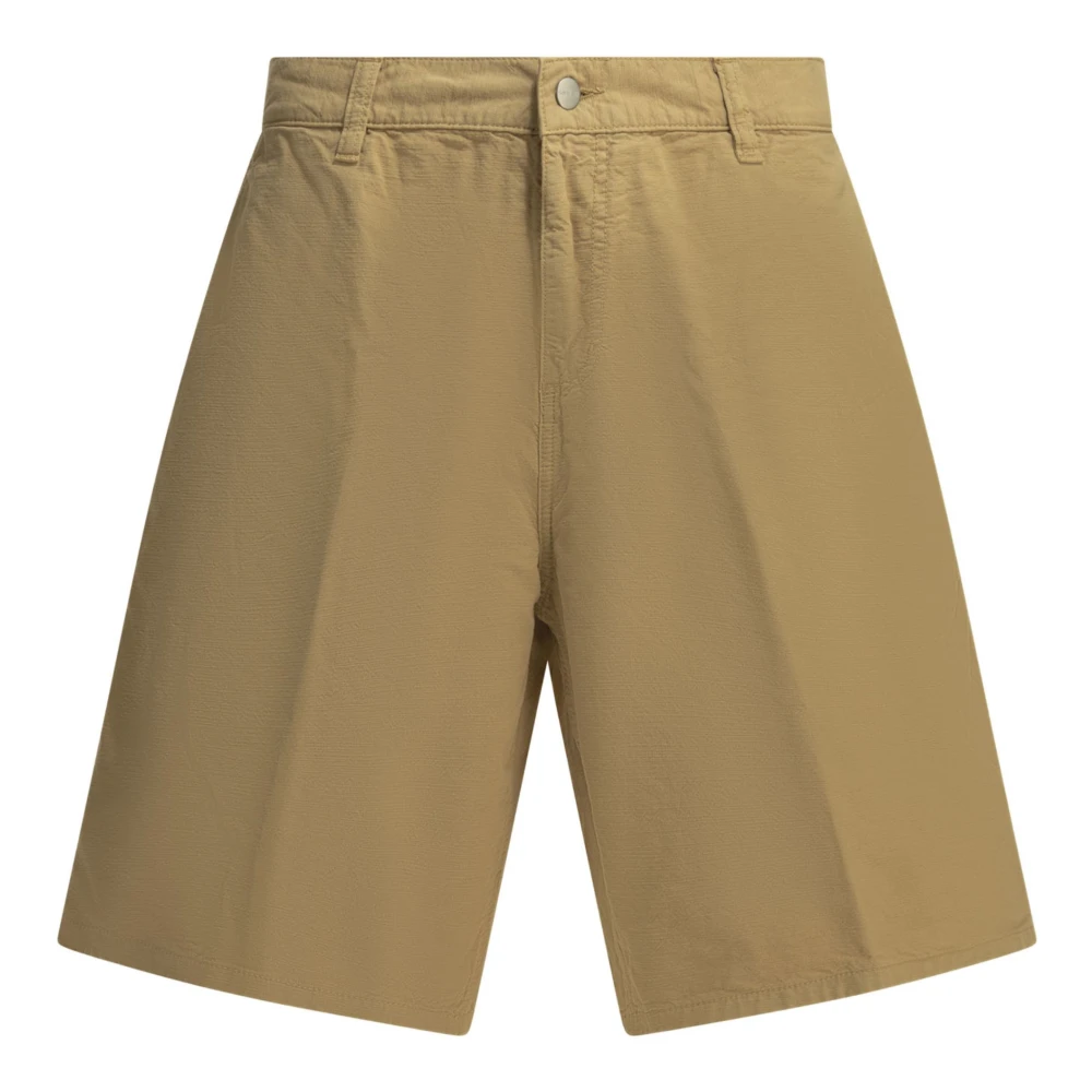 Carhartt Wip Men's Beige Casual Shorts, M, Single Knee Bermuda Shorts
