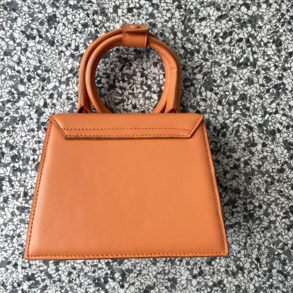 Jacquemus Pre-owned Leather jacquemus-bags Orange Dames