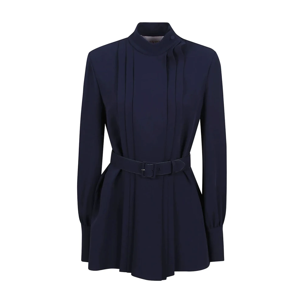 Valentino Garavani Women's Blue Blouses, Xs, Stylish Top For Fashion Lovers