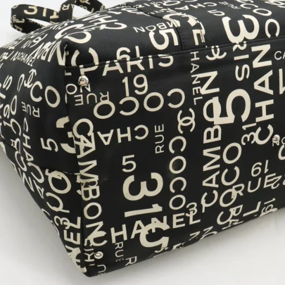 Chanel Vintage Pre-owned Canvas chanel-bags Black Dames