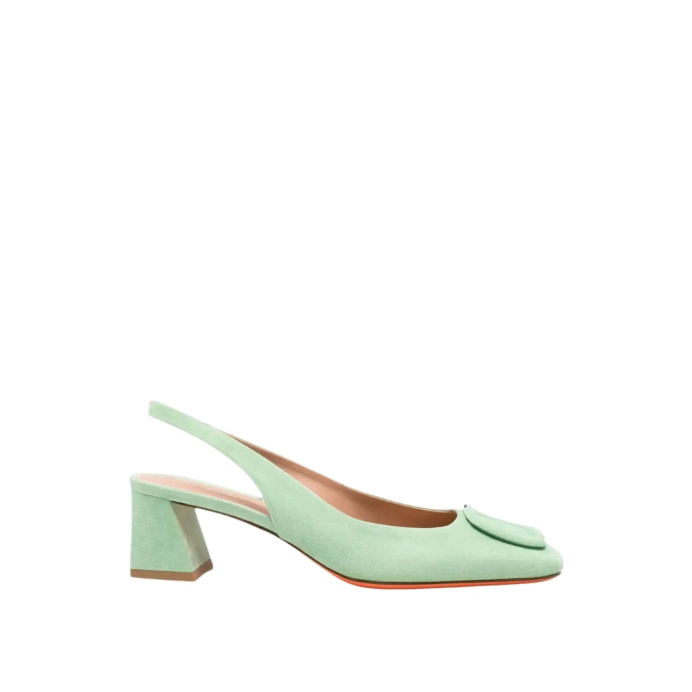 Santoni Green Marta 50 Pump - Female - Pumps - 6 Uk - Shoes