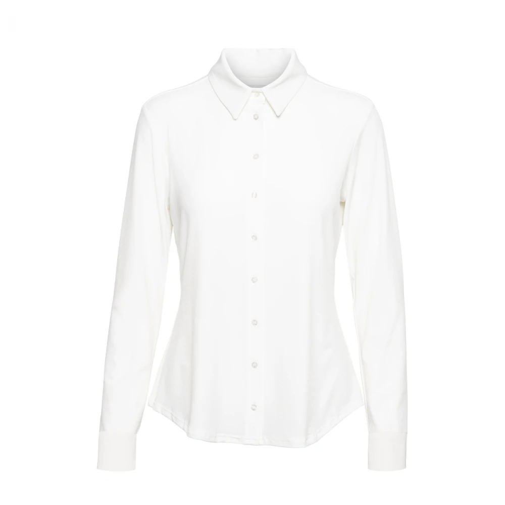 &Co Woman Overhemd met lange mouwen gestreept White Dames