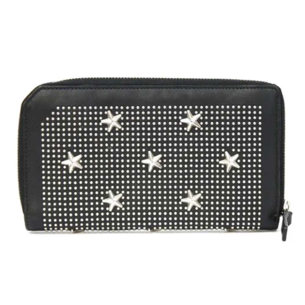 Jimmy Choo Pre-owned Leather wallets Black Dames