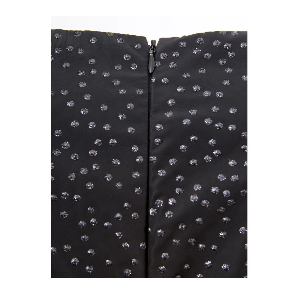 Lardini Zwarte Polyethyleen Jurk voor Vrouwen Black Dames