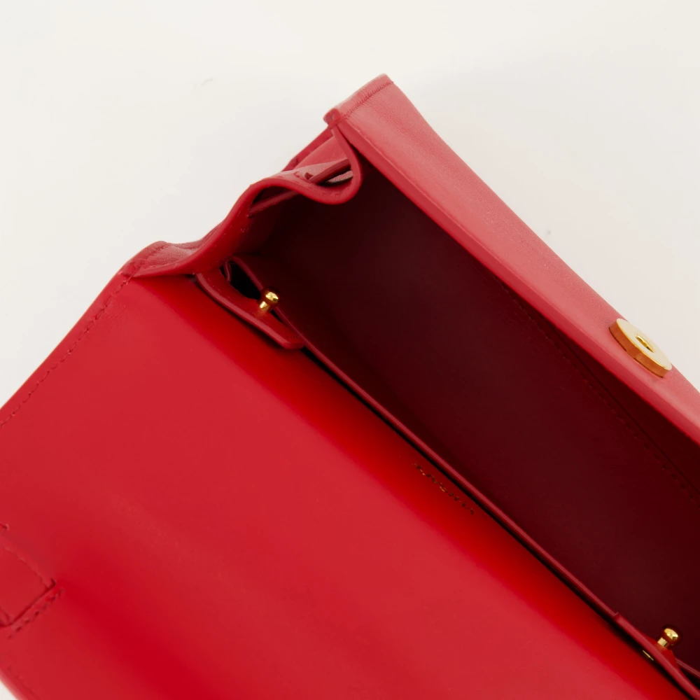Versace Rode Leren Mini Medusa Tas Red Dames