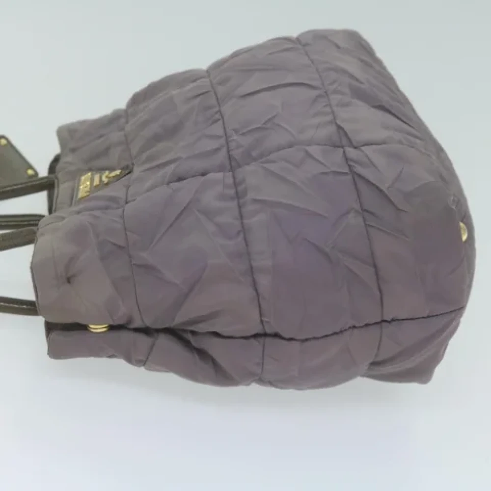 Prada Vintage Pre-owned Fabric prada-bags Purple Dames