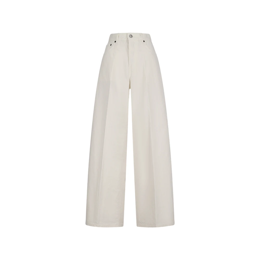 Haikure Women's Gray Wide Trousers, W25, Bethany Short Length Twill 45