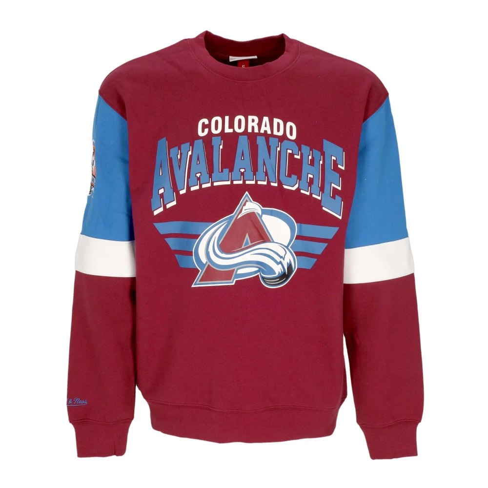 Mitchell & Ness NHL Crewneck Sweatshirt Colorado Avalanche Celebration Brown Heren