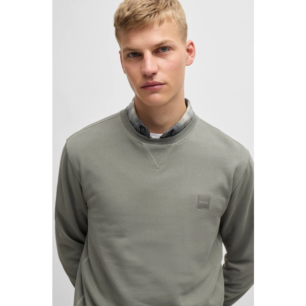 Boss Orange Stijlvolle Trui in Oranje Gray Heren