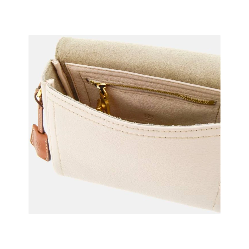 Carolina Herrera Vergrendelde Crossbody Mini Tas Magnolia Beige Dames