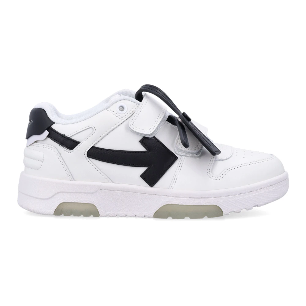 Off White Läderrem Sneakers White, Pojke