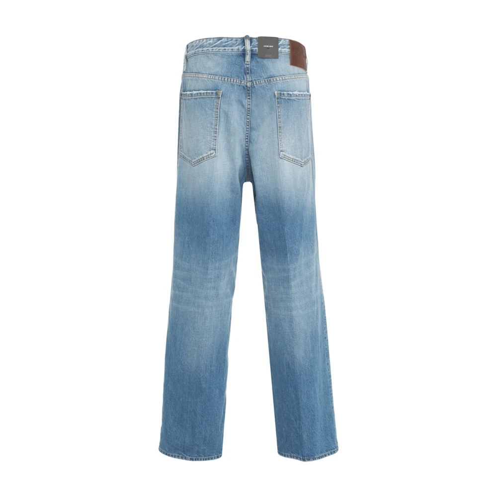 Dsquared2 Wijde Blauwe Jeans voor Mannen Blue Heren