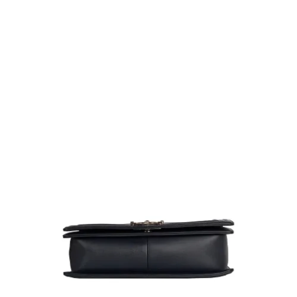 Chanel Vintage Pre-owned Leather chanel-bags Blue Dames