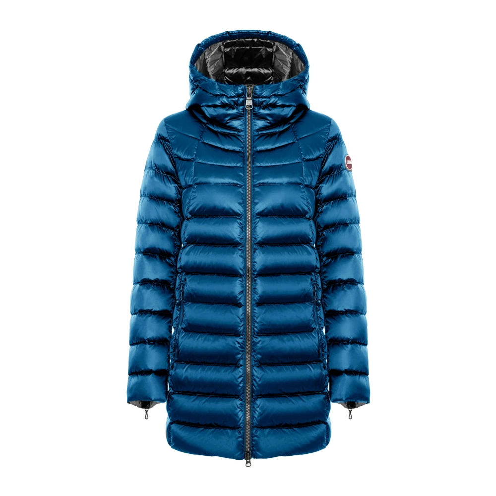 Colmar Blauwe Winterjas met Ritssluiting Blue Dames