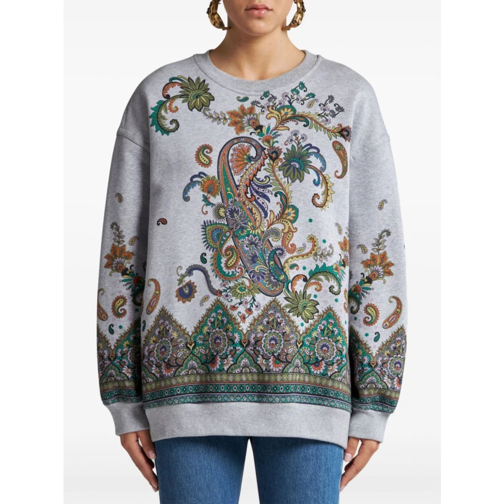 ETRO Grijze Sweater Collectie Gray Dames