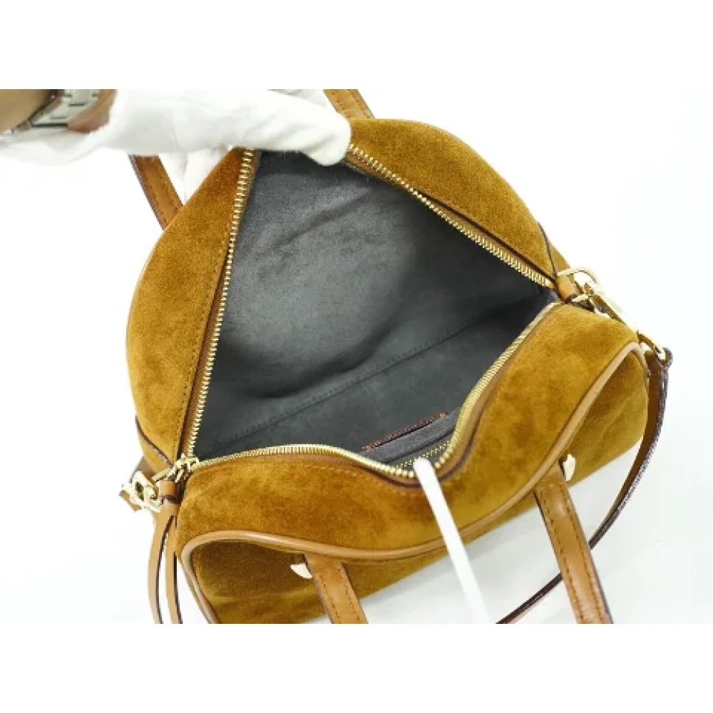 Jimmy Choo Pre-owned Suede handbags Brown Dames