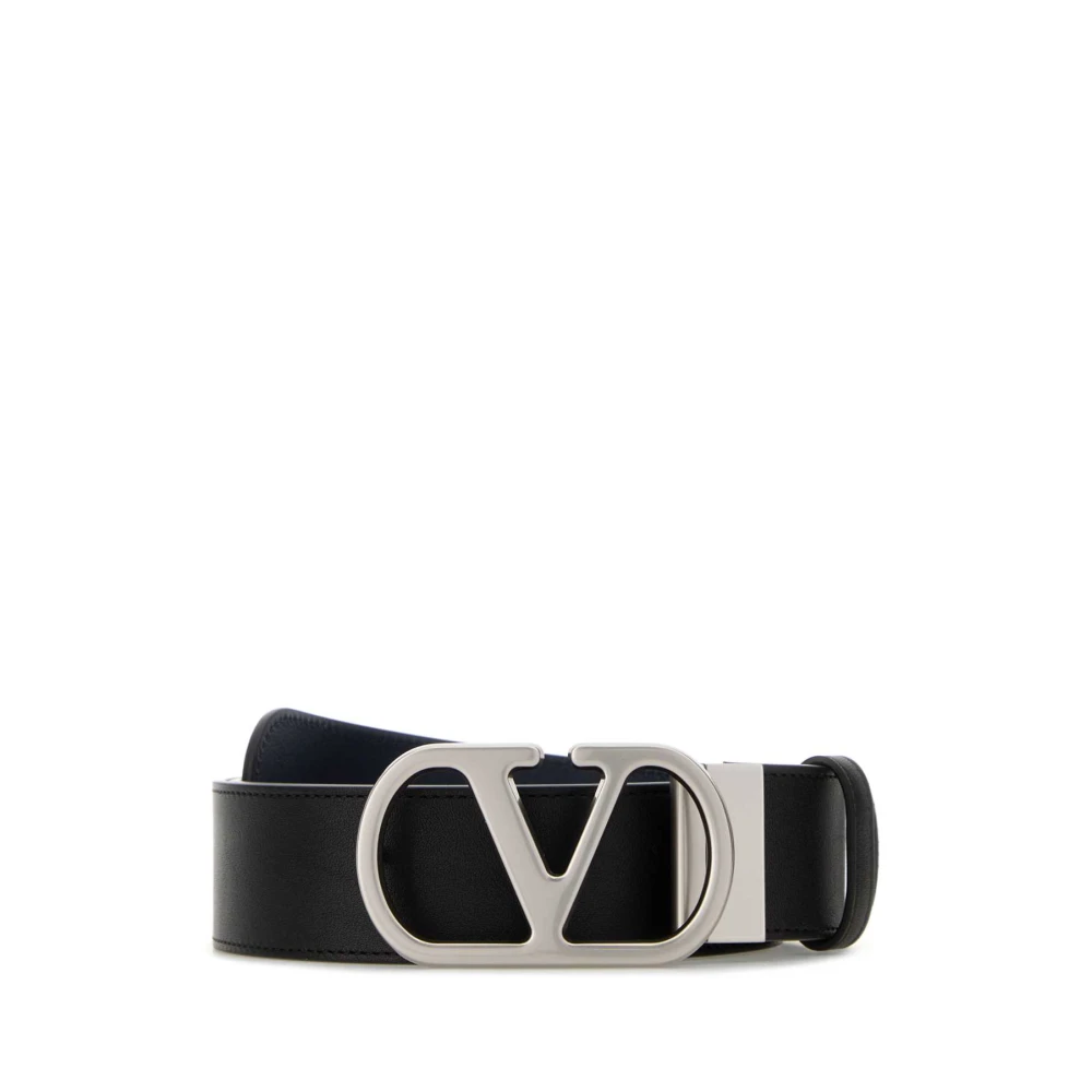 Valentino Garavani Men's Black Vlogo Signature Reversible Belt