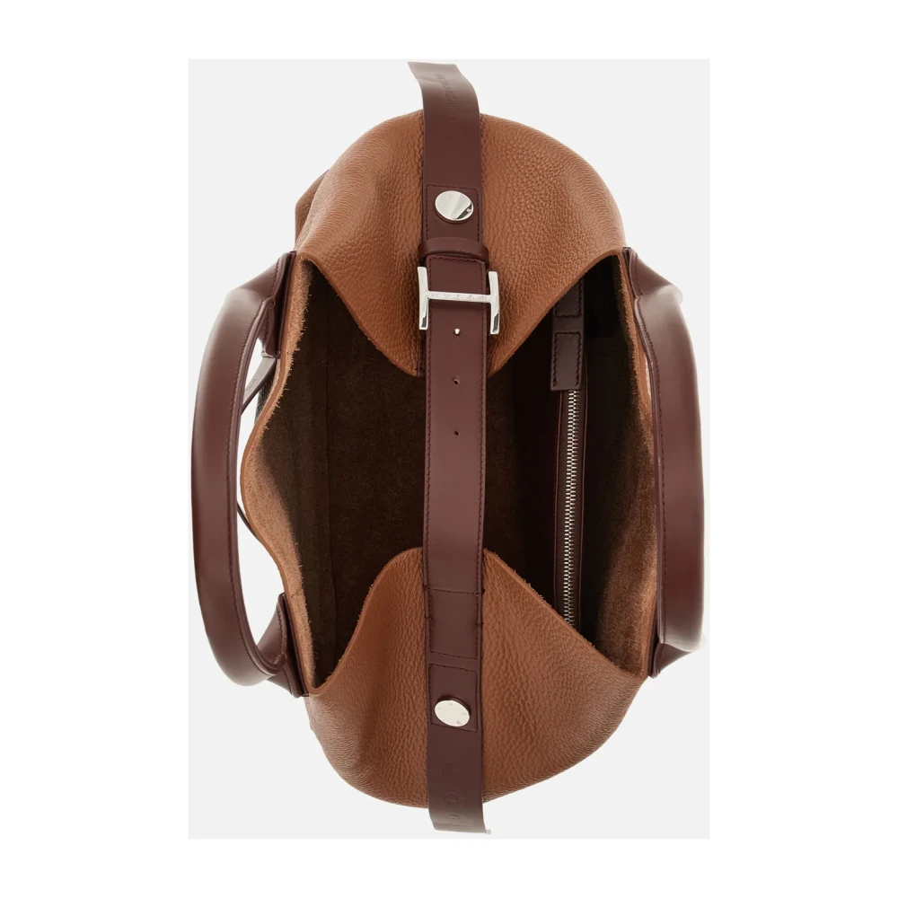 Hogan Bruine Leren Tassen voor Stijlvolle Look Brown Dames