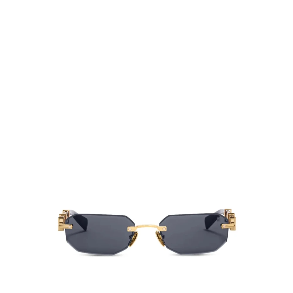Balmain Women's Yellow Geometric-Frame Rimless Sunglasses - Sunglasses - 55 Mm - Accessories