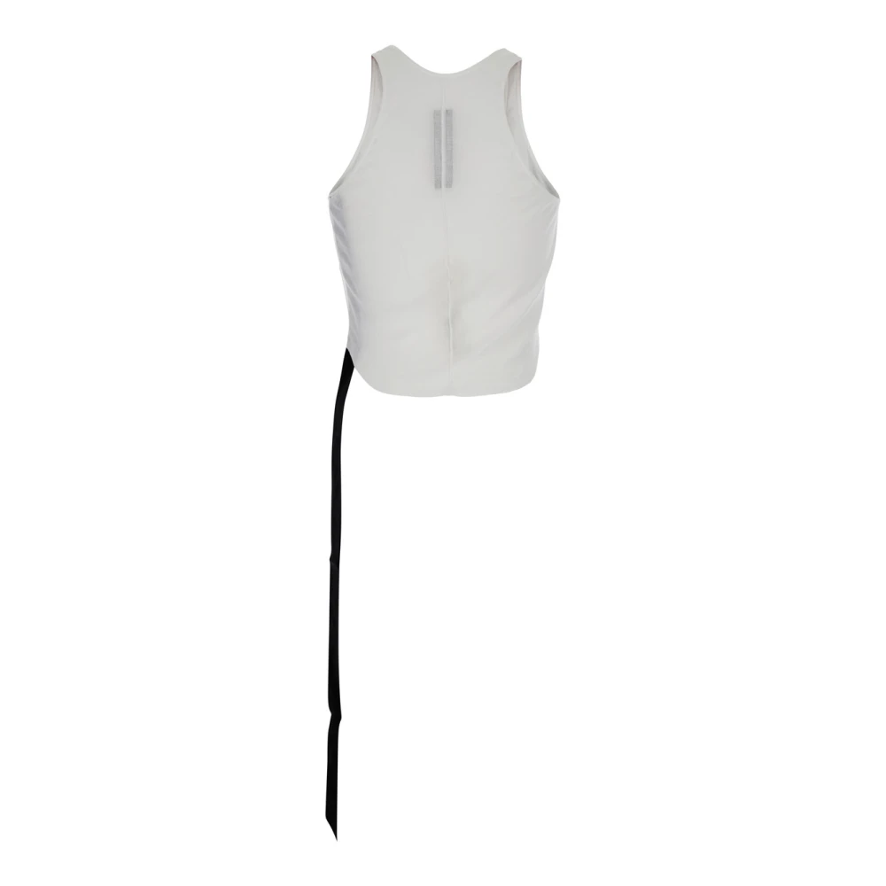Rick Owens Witte Racerback Top met Oversized Band White Heren
