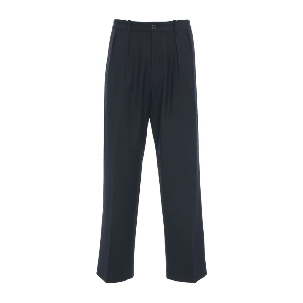 Nine In The Morning Blauwe Broek Aw24 Model Hoogte 190cm Blue Heren