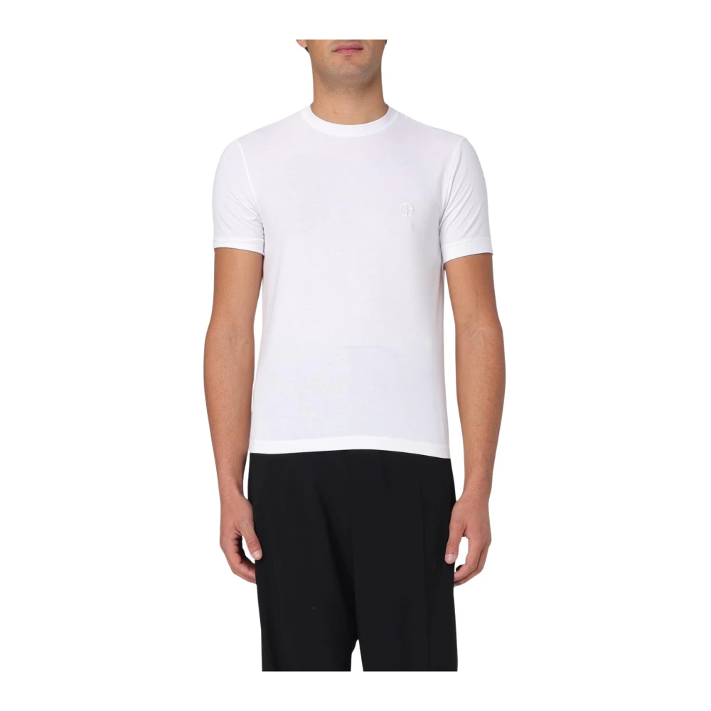 Giorgio Armani Herren Weiß Oberteile, Mgröße: