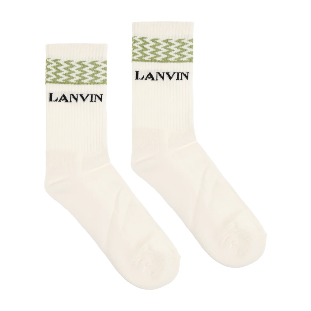 Lanvin Katoenen sokken Beige Heren