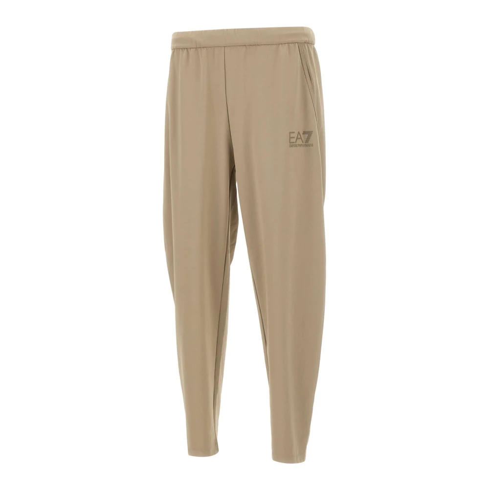 Emporio Armani Ea7 Mannelijk Beige Train Lux Pants