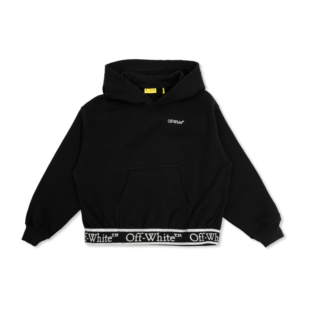 Off White Sweatshirt med Logo Black, Unisex