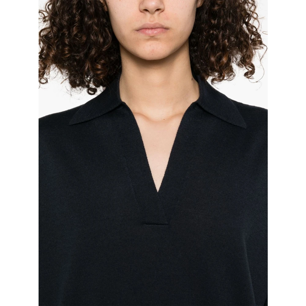 Fabiana Filippi Blauwe Polo Kraag T-shirts en Polo's Blue Dames
