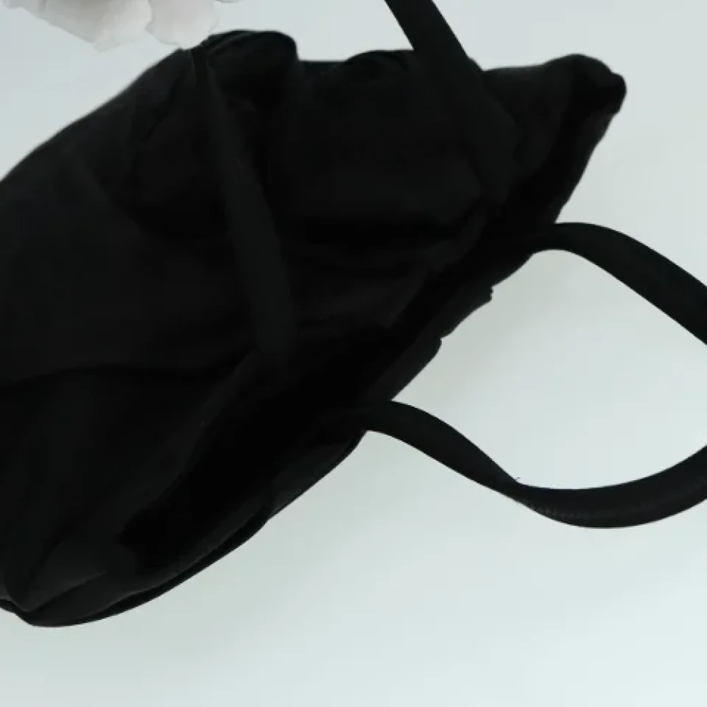 Prada Vintage Pre-owned Satin handbags Black Dames