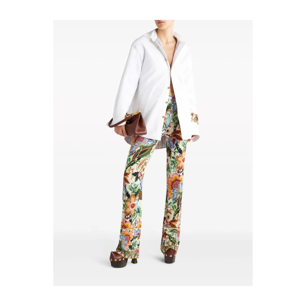 ETRO Straight Trousers Multicolor Dames